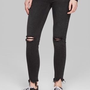 New Wild Fable High Rise Faded Black Skinny Jeans